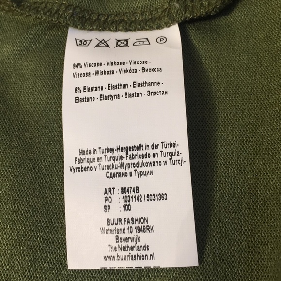 Basic By Yest Yessica Long Olive Green Cardigan Sweater Size 12 - Picture 13 of 15